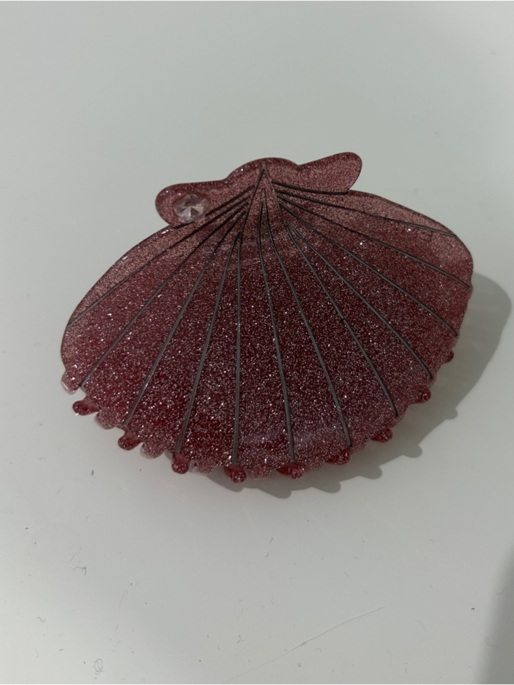 EmiJay Glitter Shell Hair Clip - Pink